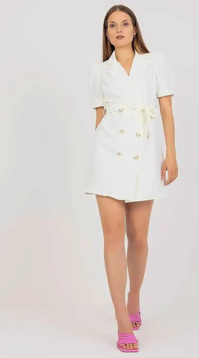 Robe blazer blanche - Madame Robe