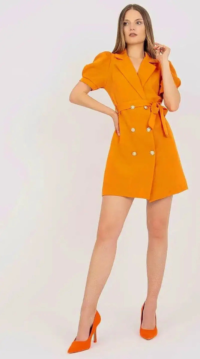 Robe blazer orange - Madame Robe