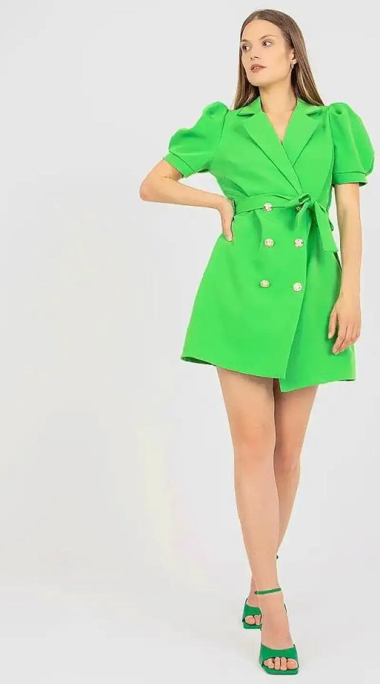 Robe blazer verte - Madame Robe