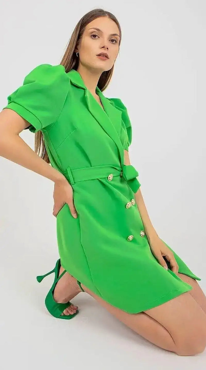 Robe blazer verte - Madame Robe