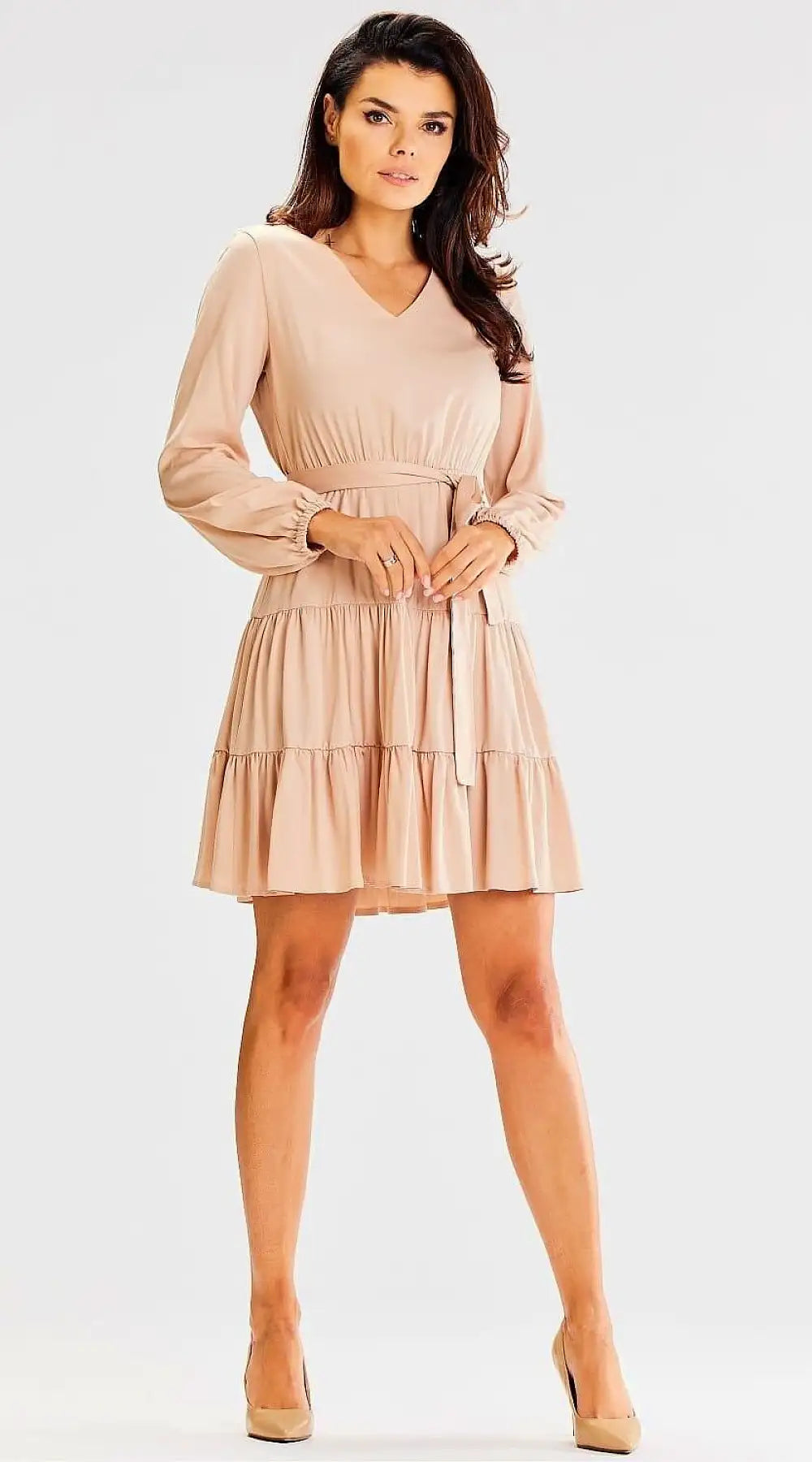 Robe champêtre beige