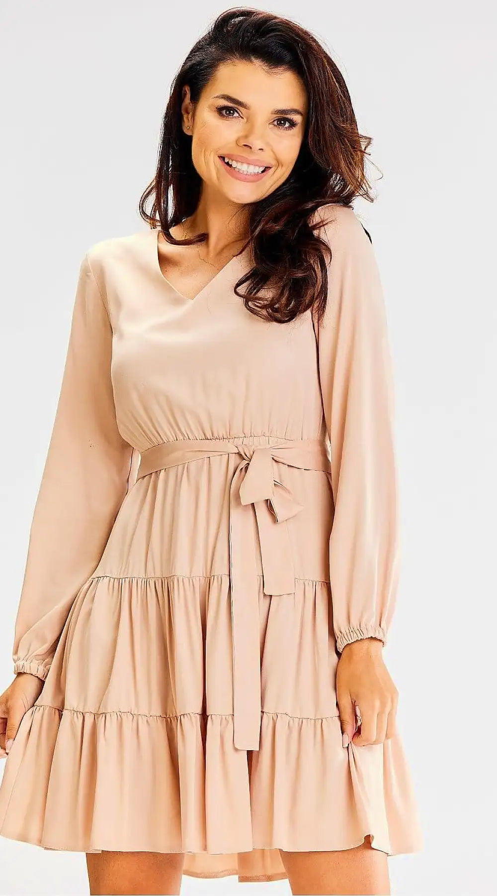 Robe champêtre beige