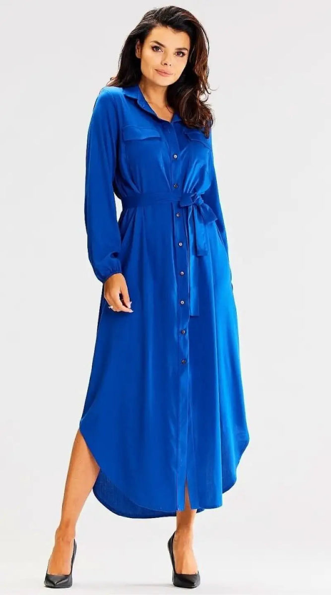 Robe chemise bleu - Madame Robe