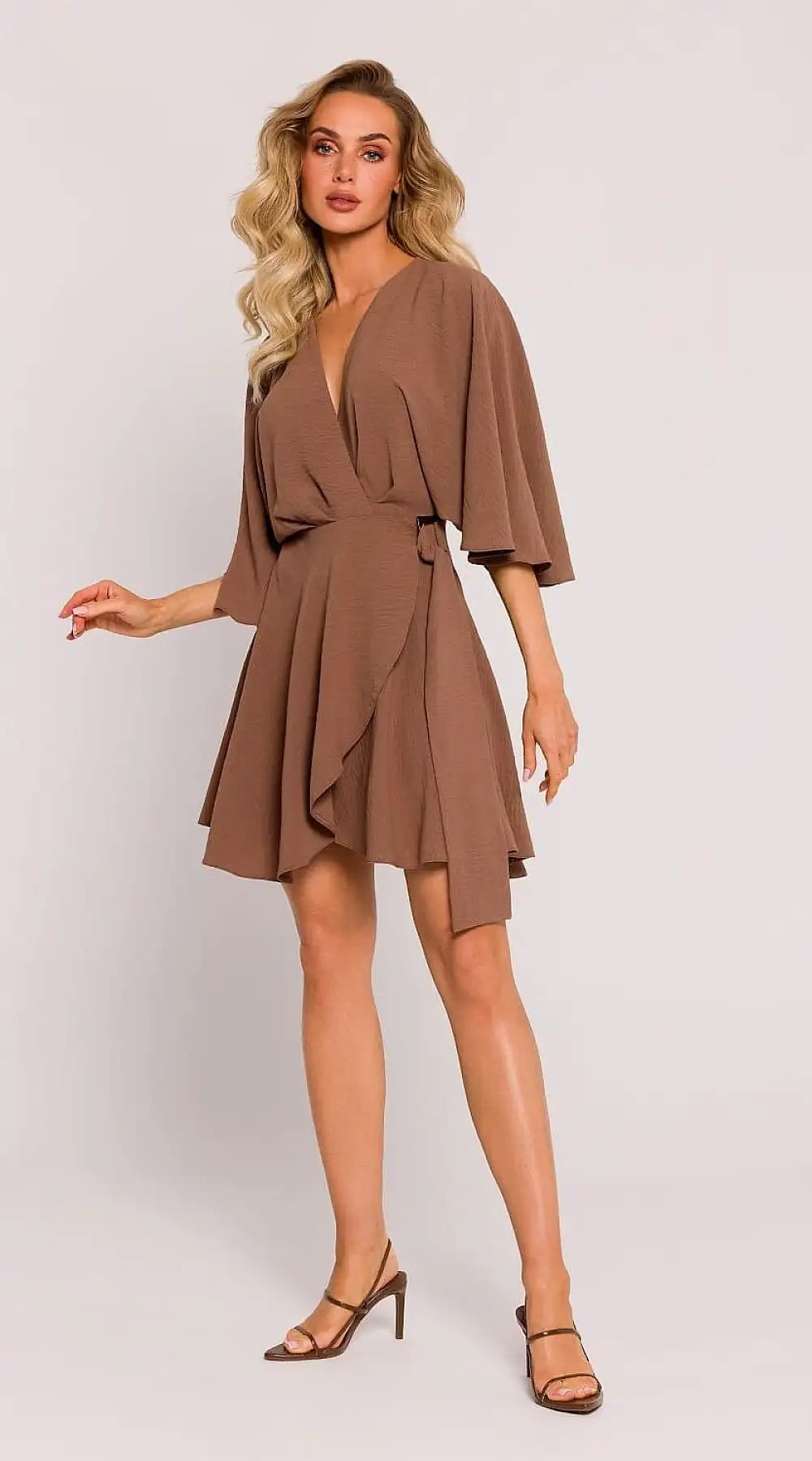 Robe cocktail marron