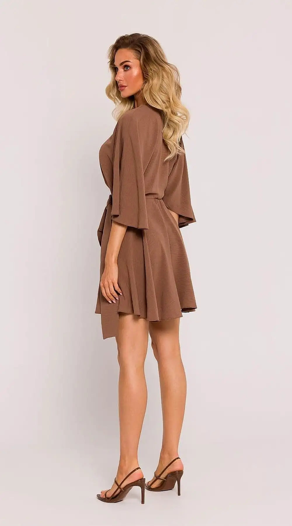 Robe cocktail marron