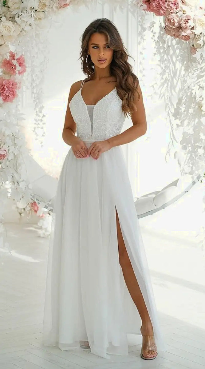 Robe de bal blanche - Madame Robe