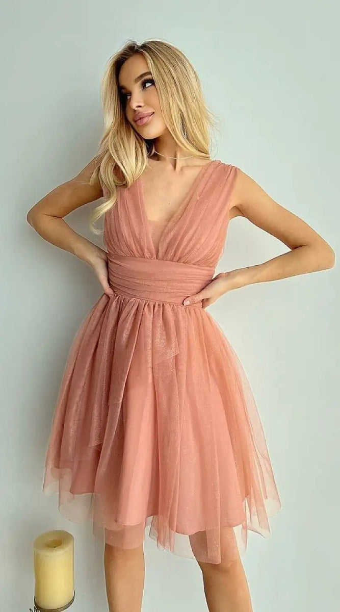 Robe de cocktail rose - Madame Robe