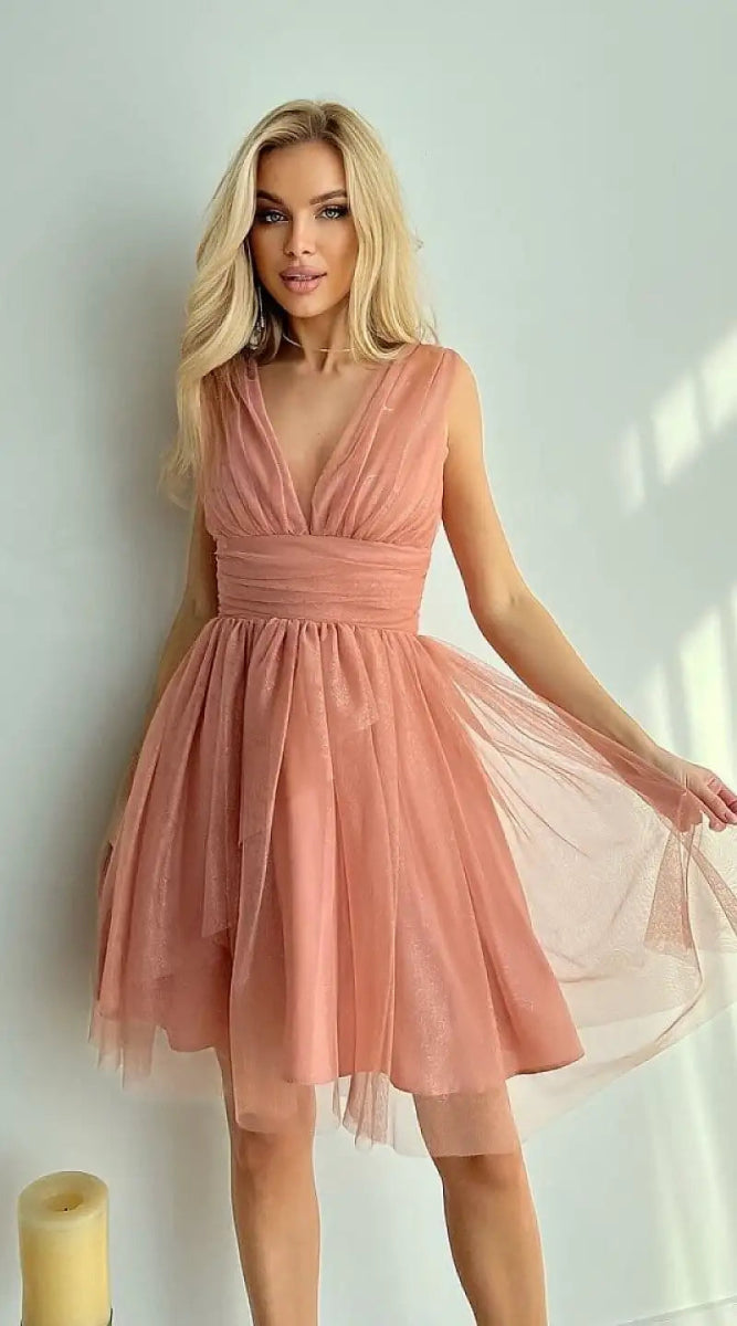 Robe de cocktail rose - Madame Robe