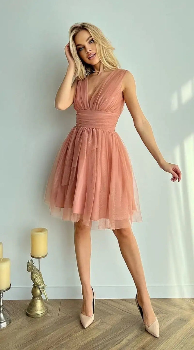 Robe de cocktail rose - Madame Robe