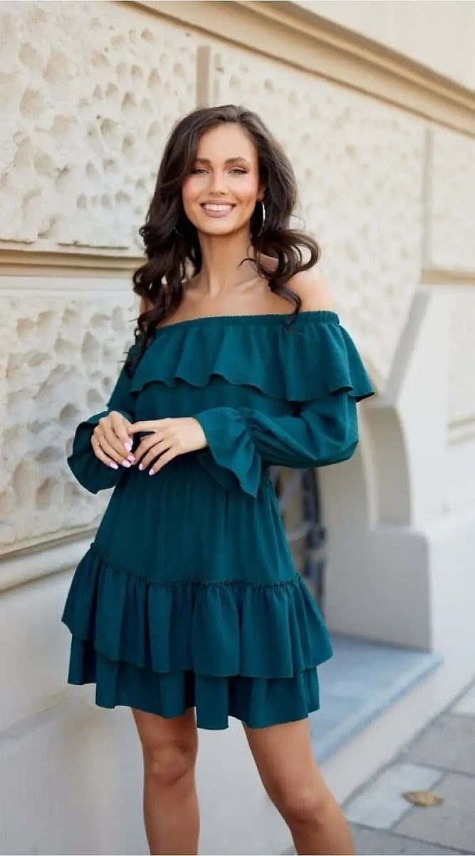 Robe de cocktail volants superposés - Madame Robe