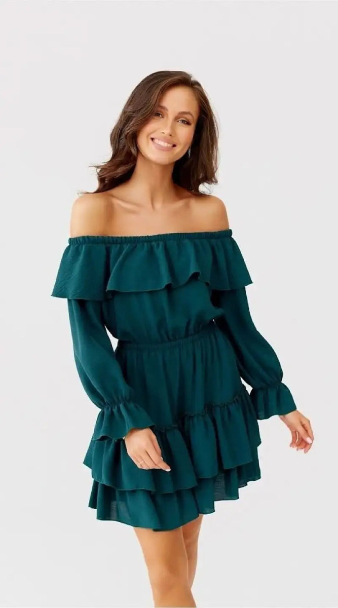 Robe de cocktail volants superposés - Madame Robe