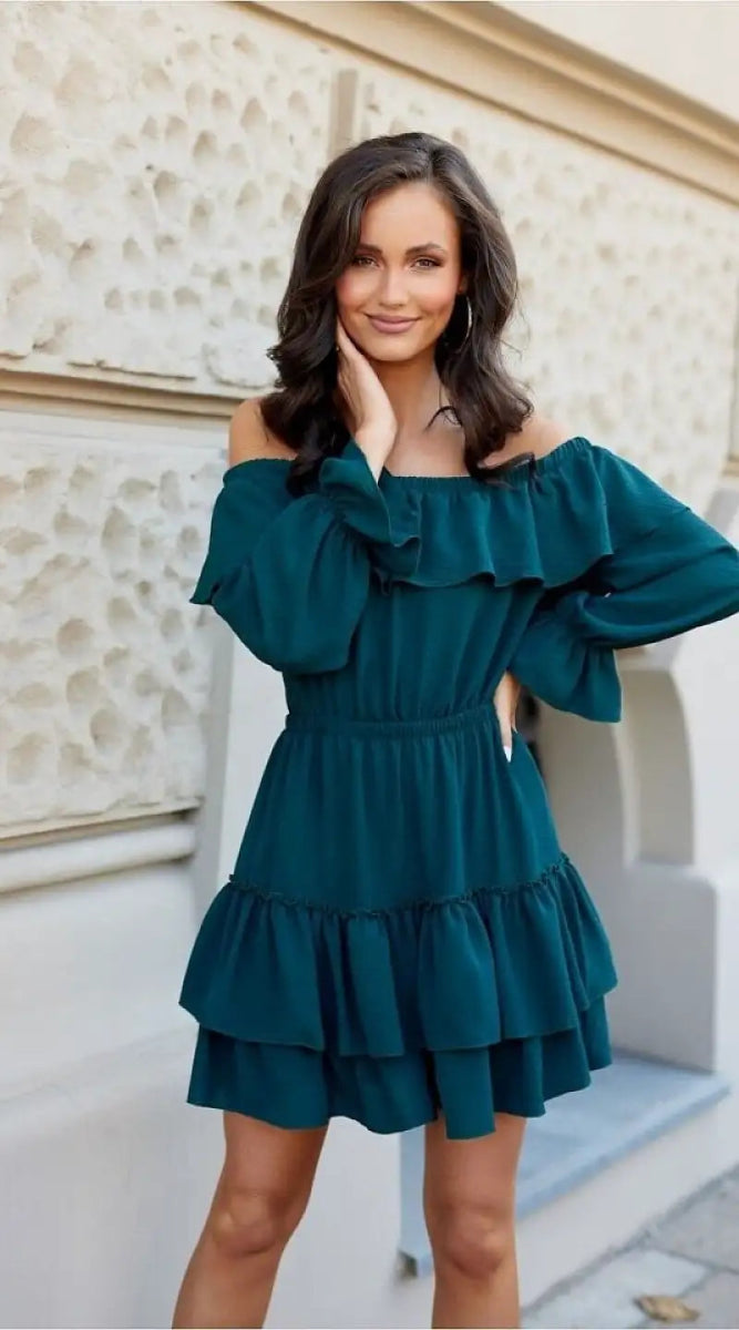 Robe de cocktail volants superposés - Madame Robe