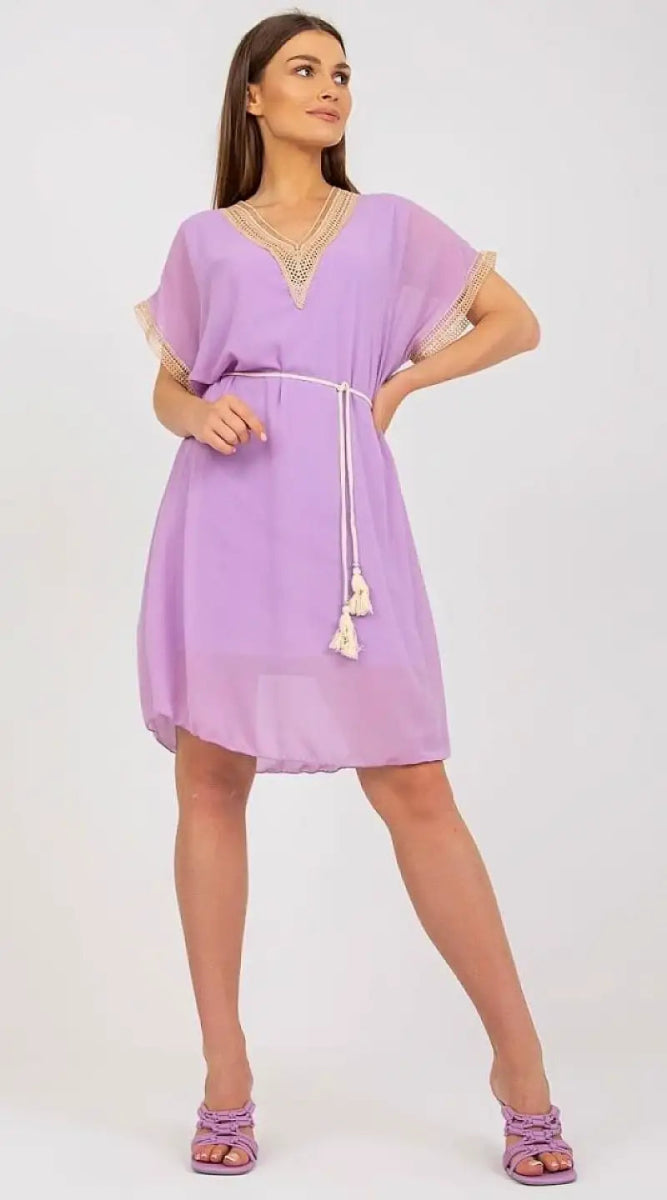 Robe de plage violette - Madame Robe