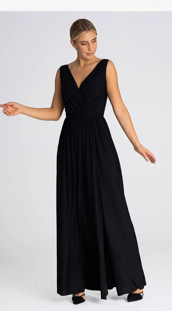 Robe de soirée longue noire - Madame Robe