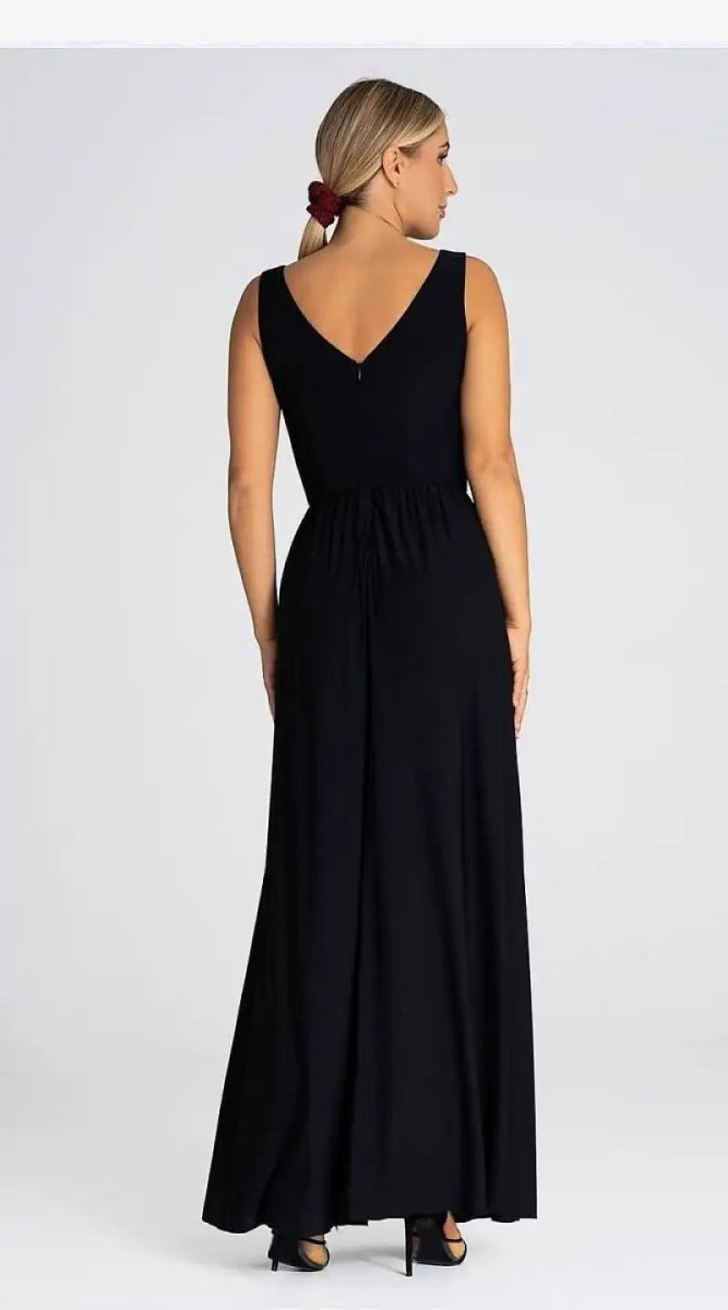 Robe de soirée longue noire - Madame Robe