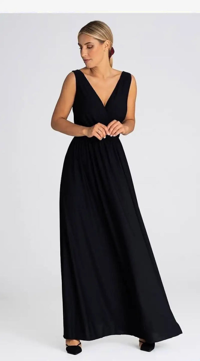 Robe de soirée longue noire - Madame Robe