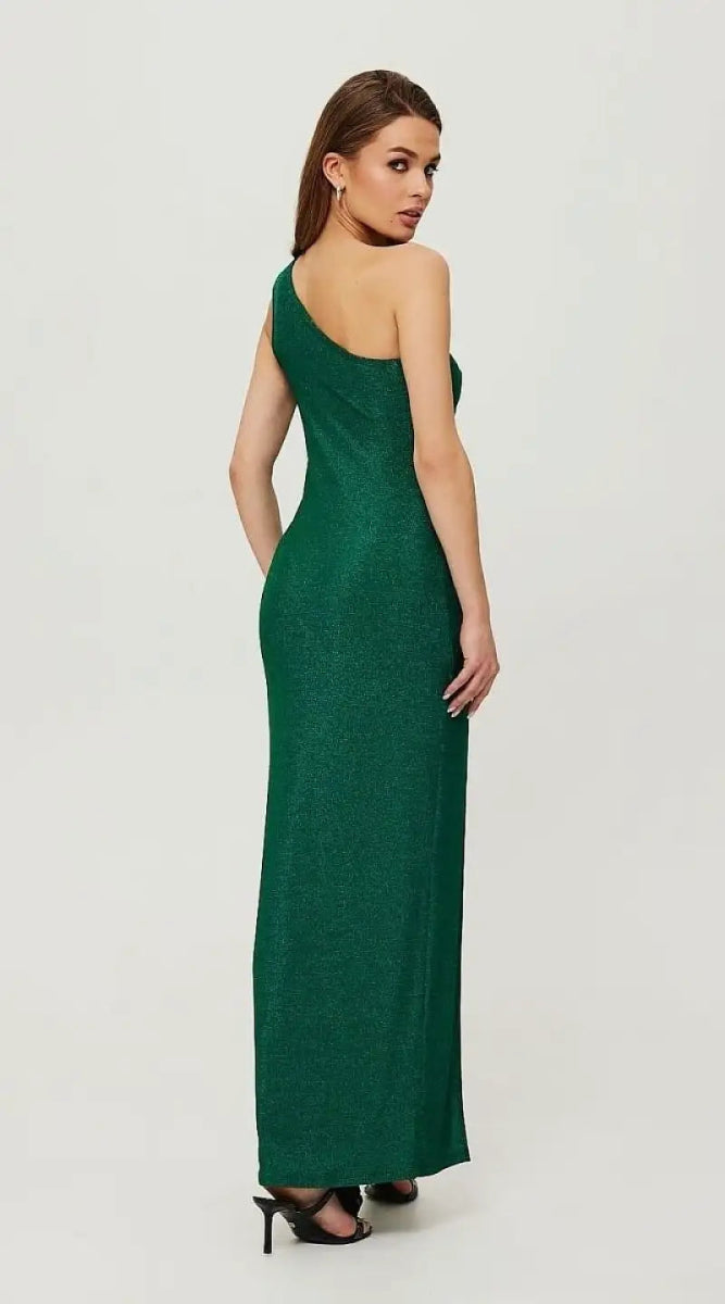 Robe de soirée verte longue - Madame Robe