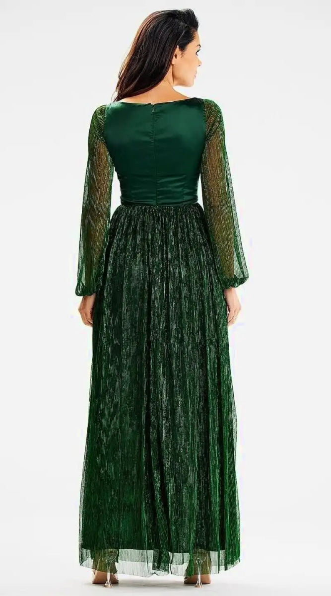 Robe de soirée verte - Madame Robe