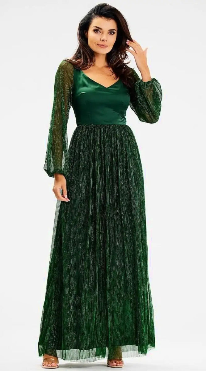 Robe de soirée verte - Madame Robe