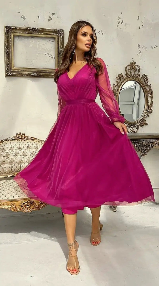 Robe demoiselle d'honneur fuchsia - Madame Robe