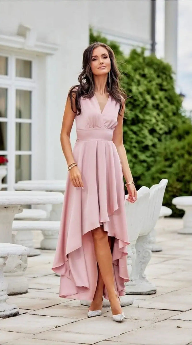 Robe demoiselle d'honneur rose poudré - Madame Robe