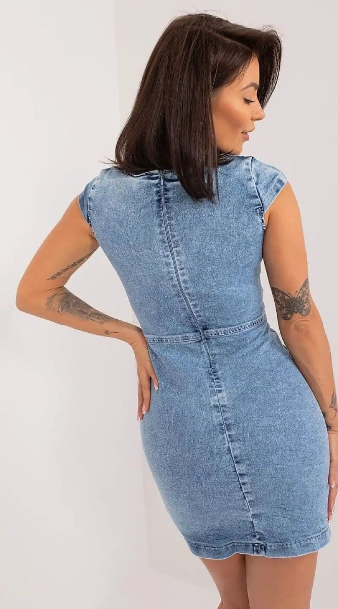 Robe en jean moulante - Madame Robe