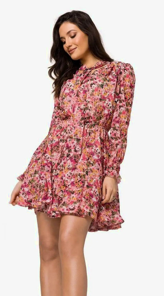 Vestido floral con mangas largas bohemias - Madame Robe