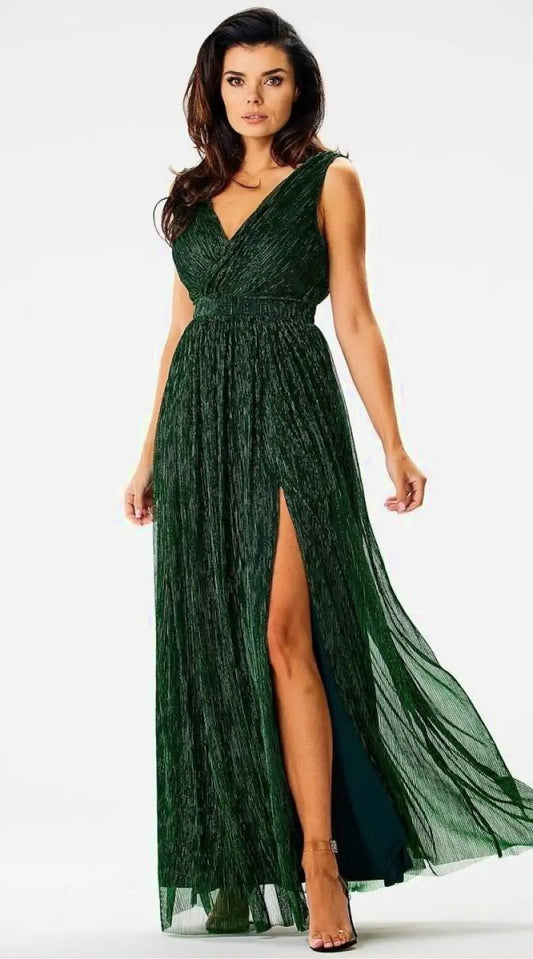 Vestido fluido verde - Madame Robe