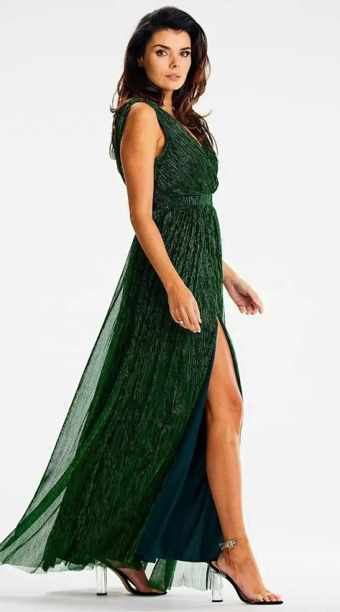 Robe fluide verte - Madame Robe