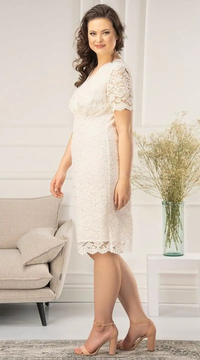 Robe grande taille blanche - Madame Robe