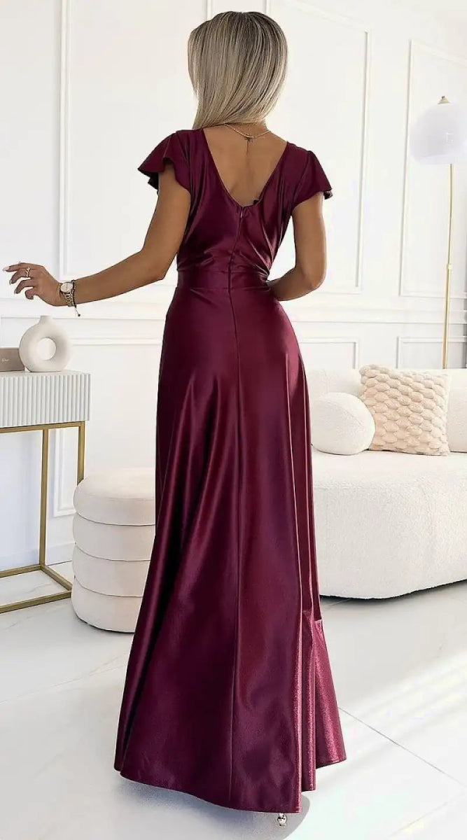 Robe longue fendue soirée - Madame Robe