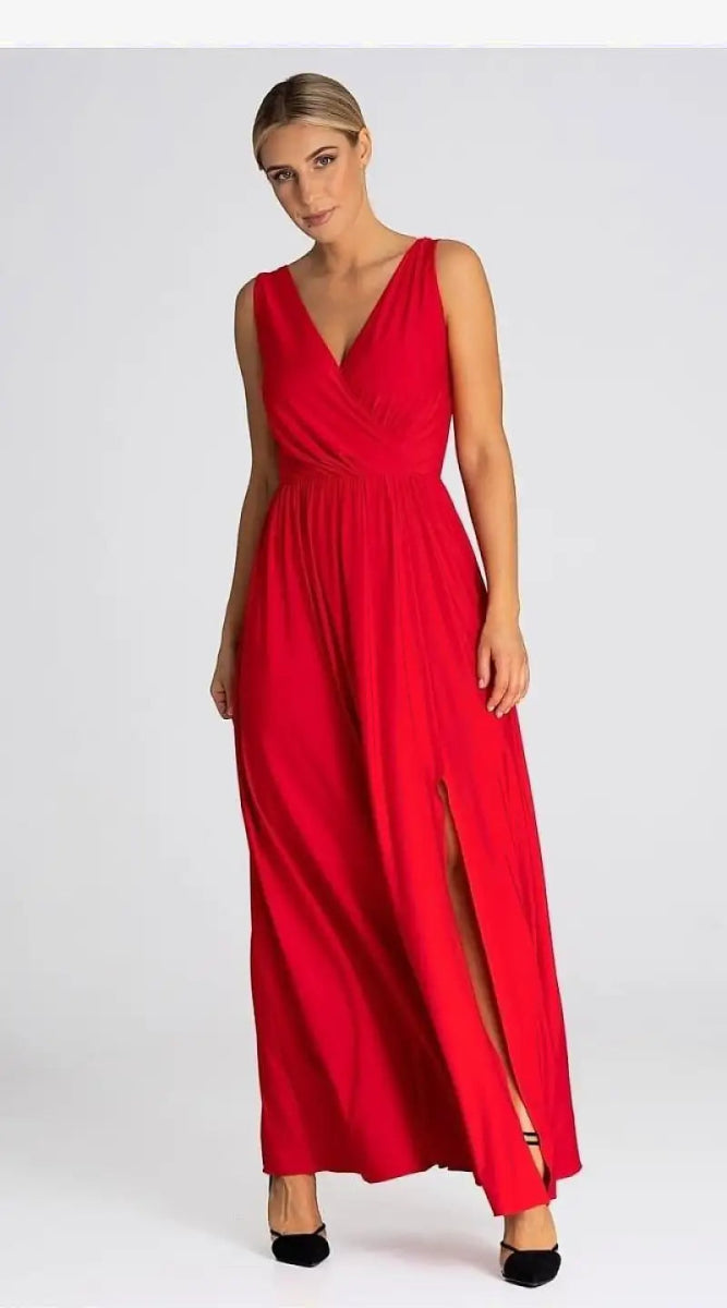 Robe rouge de soirée - Madame Robe